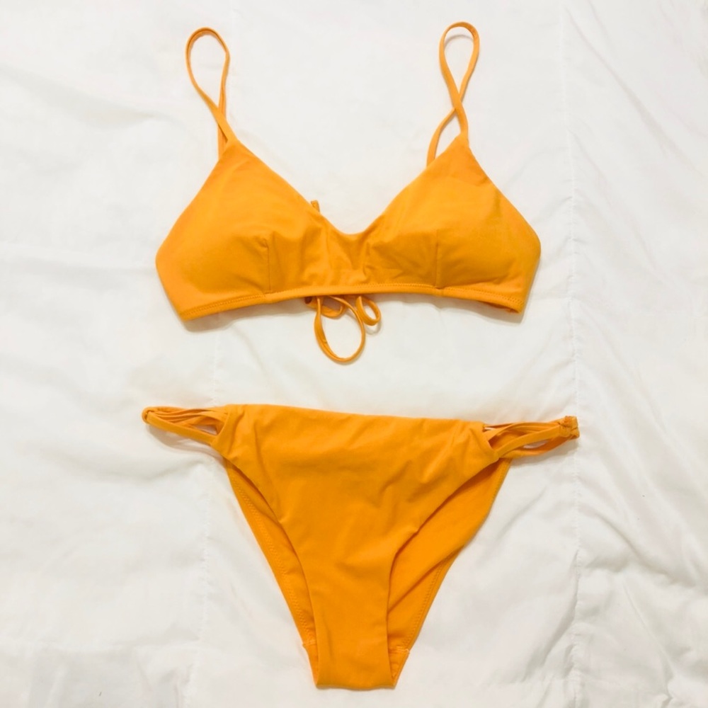Tangerine two piece bikini